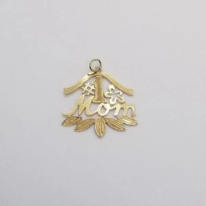 14 kt Gelbgold Anhänger #1 Mama - Bild 1 von 5