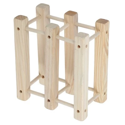 AA Wine Rack Wood Stackable Modular Wine Rack Wine Holder Standing For - Image 1 of 4