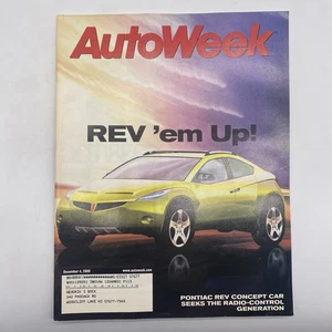 AutoWeek Magazine December 2000 Pontiac Rev Concept Car - Picture 1 of 5