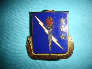 NAM WAR US 93ª BRIGADA DE SEÑAL "LEAL-ARMONÍA-SEGURIDAD" ESCUDO DE UNIDAD - Imagen 1 de 2