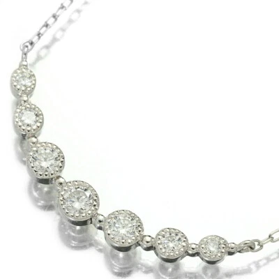 Collar Diamante Genuino 0.3ct Platino PT850 Foto 1 de 4
