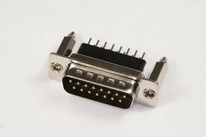 C8DH15P1BR-0.5 Century Conn D-Sub Connector Plug 15 Pos Male Vert A Shell DA - Picture 1 of 2