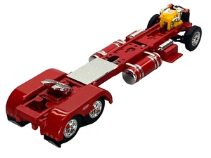 1/64 DCP PARTS RED 300" PETERBILT 359/379/389 CHASSIS W/ WTI FENDERS - Picture 1 of 4