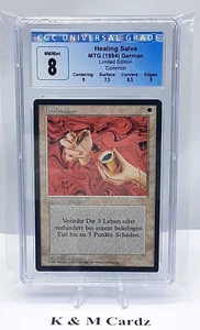 MTG - Limited Edition - German - Healing Salve - Graded - CGC 8.0 - Picture 1 of 5
