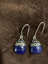 Sundance Blue Lapis Lazuli Sterling Silver Dangle Earrings