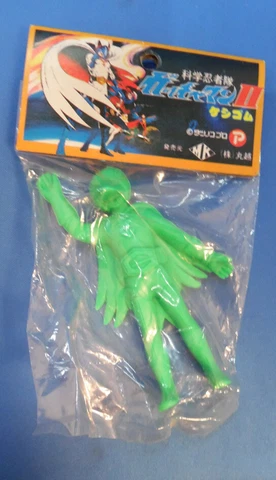 Popy 70s Gatchaman Green Jason Rubber Figure Battle of the Planets Keshi Ceji Cover