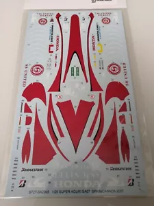 Super Aguri SA07 Sato / Davidson - Spain & Canada Decals 2007 1/20 no 1/18 ST27 - Bild 1 von 1