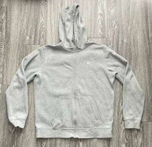 Nike Sportswear Club Fleece Hoodie mit durchgehendem Reißverschluss meliert grau Herren Large - lesen - Bild 1 von 6