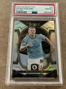 2022/23 Select Premier League Silver Erling Haaland #61 PSA 10 - Picture 1 of 1