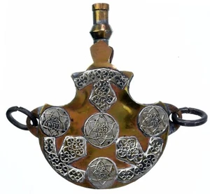 19th CENTURY MIDDLE EASTERN POWDER FLASK #10081 - Picture 1 of 11