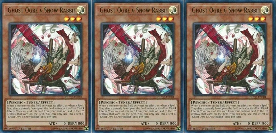 *** 3X GHOST OGRE & SNOW RABBIT 3X *** ULTRA RARE PLAYSET (LP) DUDE-EN001 - Image 1 of 1