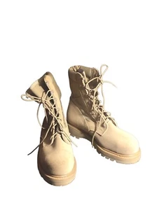 Vibram Sand Desert Military Tactical Boots Size 6.5 Tan - Picture 1 of 7