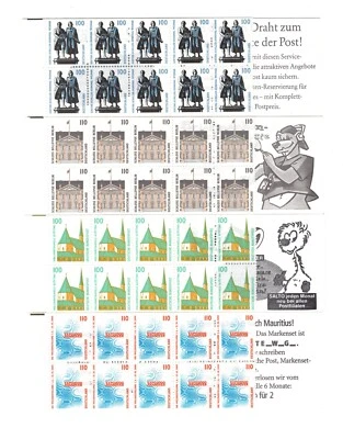 Germany 4 Booklets MNH ** Cat. Value 63 € - Image 1 of 2