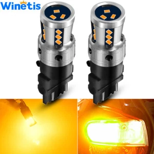 Winetis 3156 3157 4157 LED Turn Signal Light Bulbs CANBUS Anti Hyper Flash Amber - Picture 1 of 12