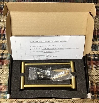 *NUEVO* Alno G715-6-SB Urban 6" C2C Puerta Trasera Tiradores Puerta Ducha Manijas Latón Foto 1 de 3