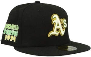 New Era 59FIFTY Oakland Athletics Citrus POP A's World Series 1974 schwarz (7-3/8) - Bild 1 von 7
