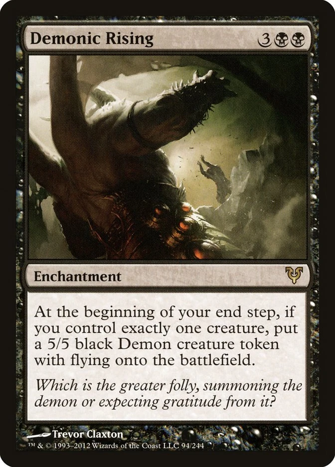 Demonic Rising [Avacyn Restored] Magic MTG - Image 1 of 1
