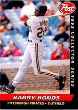 1993 Post Cereal Collectors Series SP #15 Barry Bonds Pittsburgh Pirates HOF