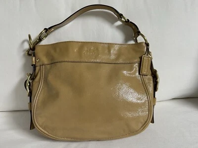 Coach Zoe Hobo Yellow Patent Leather Bag F12735 EUC - Image 1 of 4