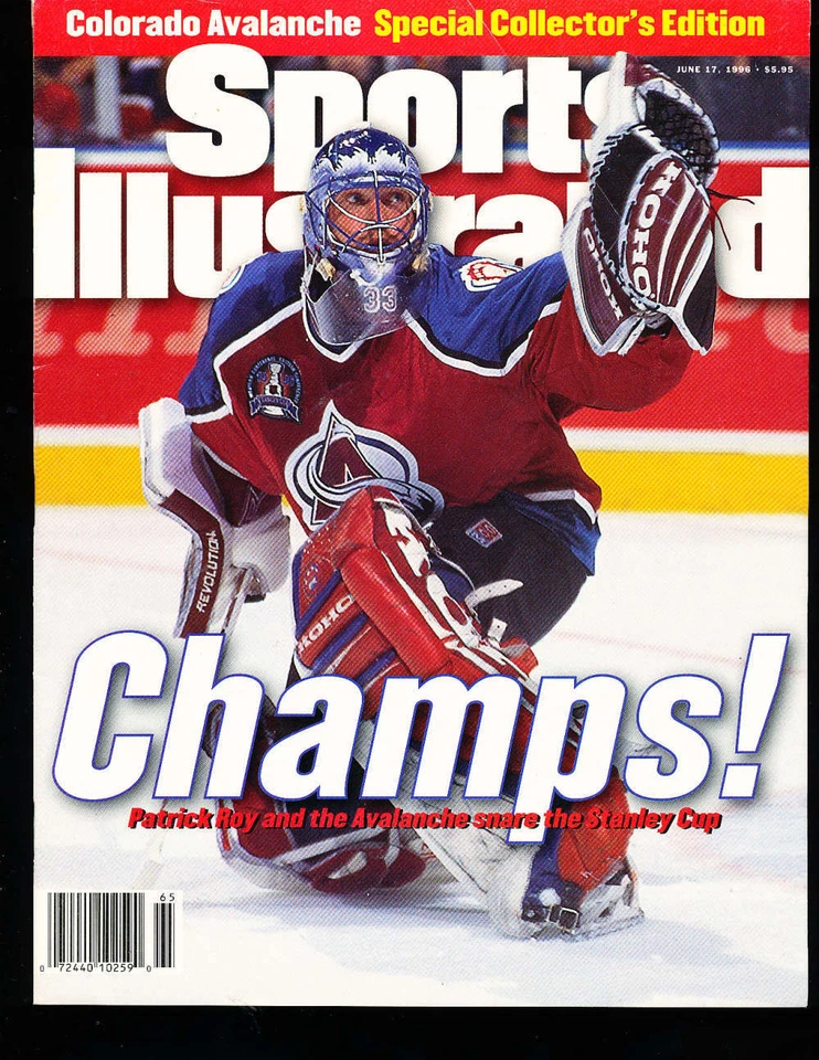 Sports Illustrated Presents 1996 sin etiqueta Patrick Roy Avalanche Foto 1 de 1