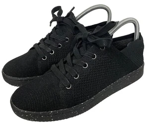 EILEEN FISHER Womens Clifton 4 Black Knit Sneaker Lace Up Shoes Comfort Size 8.5 - Picture 1 of 9