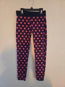 Nike drifit leggings girls size large purple with pink polka dots  - Picture 1 of 5