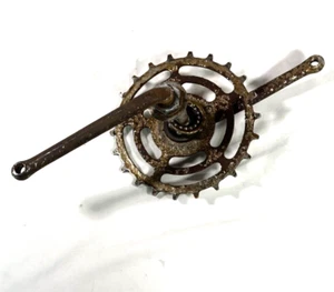 1949 Eligin Bicycle Pedal Bike Crank Original Equipment Rare Sprocket Bike - Picture 1 of 13