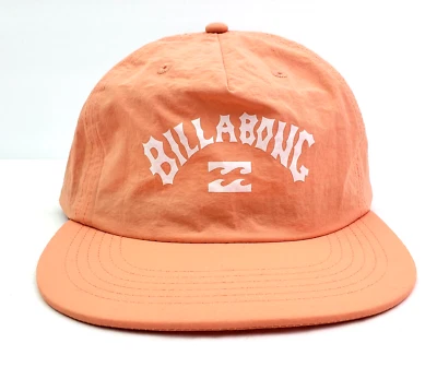 Billabong Curtis Mens One Size Orange Nylon Adjustable Strapback Cap Hat - Image 1 of 4