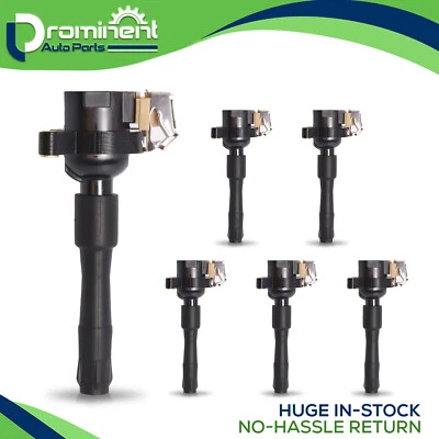 Paquete de 6 bobinas de encendido para 96-03 BMW 323Ci 323i 328Ci 330i 530i M3 X5 Z3 UF354 Foto 1 de 4