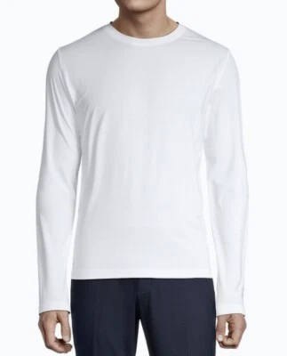 PGA TOUR APPAREL Blanco Bloque Solar UPF 50+ Crew L/S Pullover Camisa de Golf para Hombres L Foto 1 de 4