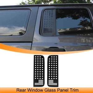2pcs USA Flag Car Rear Window Glass Panel Trim Cover Jeep Wrangler JL 2018-2023 - Picture 1 of 8