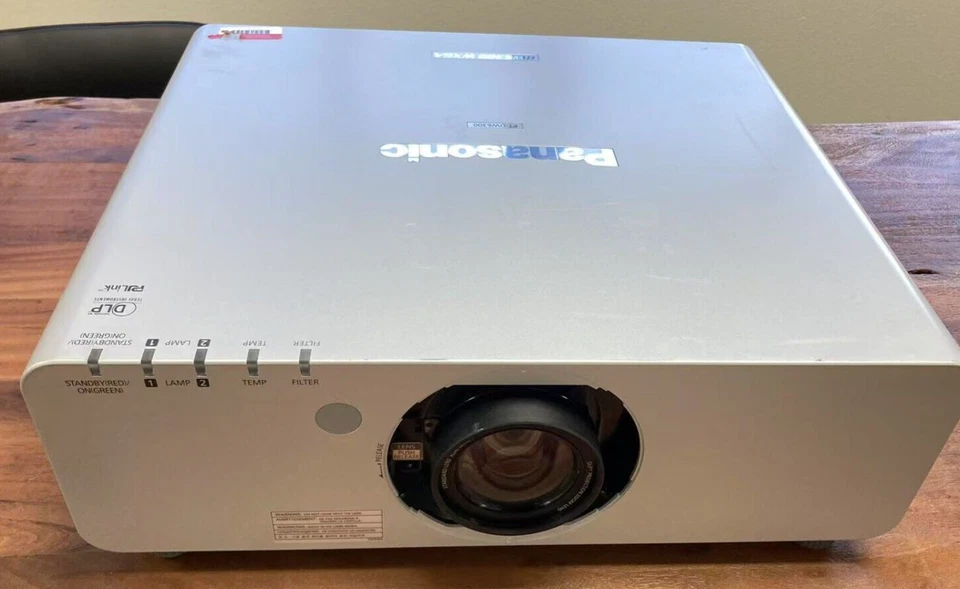 Panasonic DLP PT-DW6300US WXGA Projector 6,000 Lumens Tested Working - 437 Hours - Image 1 of 4