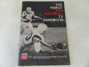 RARE VINTAGE PHILLIPS 66 1966 FAMILY PRO FOOTBALL TV HANDBOOK NFL Guide Book - Picture 1 of 1