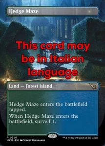 MTG HEDGE MAZE 326 FOIL EXC - LABIRINTO DI SIEPI - MKM X IT - MAGIC - Picture 1 of 1