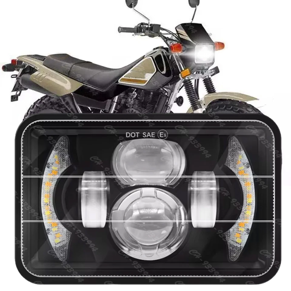 Proyector halo faros LED 4x6" haz sellado alto-bajo para YAMAHA TW200 DT 125 RE Foto 1 de 4