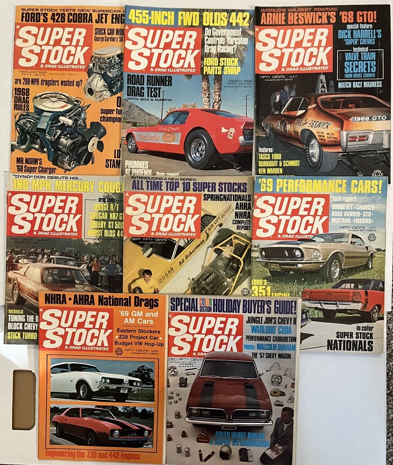 1968 Super Stock & Drag Illustrated. Sold separately, your choice. See Contents. - Imagem 1 de 1