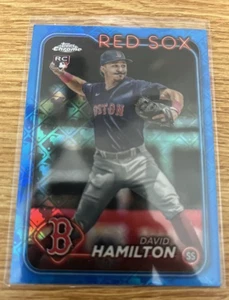 2024 Topps Chrome Logofractor #49 David Hamilton Blue MLB Refractors #/150 - Picture 1 of 2