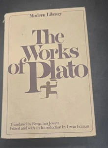 the Works of Plato Benjamin Jowett 1956 Modern Library HC DJ Book - Imagen 1 de 12
