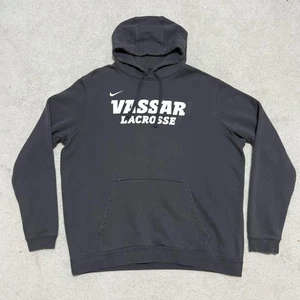 Vassar College Hoodie Herren XL grau NCAA Lacrosse Pullover Fleece Sweatshirt Nike - Bild 1 von 12