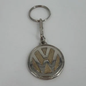 Vintage Volkswagen Keychain Featuring the VW Logo Metal & Enamel - Picture 1 of 3