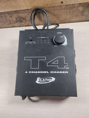 Elation Professinal T4 4 Channel Chaser DJ Lighting Equipment - Image 1 of 4