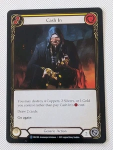 Flesh & Blood Crucible of War unlimited Rare CASH IN (YELLOW) NM - Bild 1 von 1