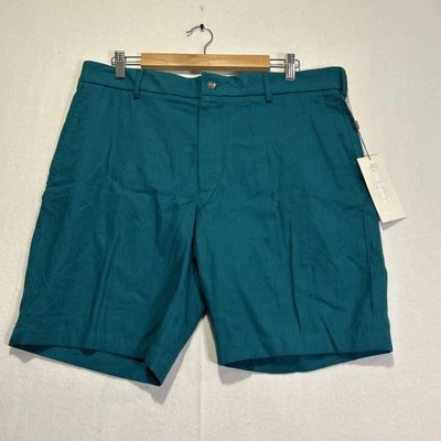Walter Hagen Clubhouse Green Linen Men's Shorts 36” Waist 9” Inseam Golf NWT $70 - Image 1 of 4