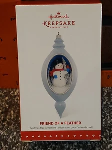 Hallmark Andenken Ornament Schneemann und Kardinal FREUND EINER FEDER exklusiv - Bild 1 von 8