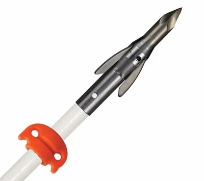Flecha de fibra de vidro AMS Bowfishing A207-WHT AnKor QT Point com corrediça de segurança branca - Imagem 1 de 3
