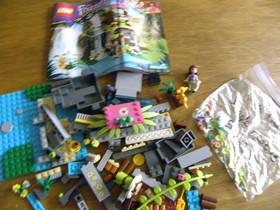 LEGO Friends 41033 Jungle Falls Rescue Set Verified Complete w/ Mini Figure USED