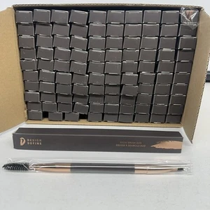 100 Pack Duo Eyebrow Brushes, Spoiler & Angled Brow Brush, Makeup Wholesale. - Picture 1 of 6