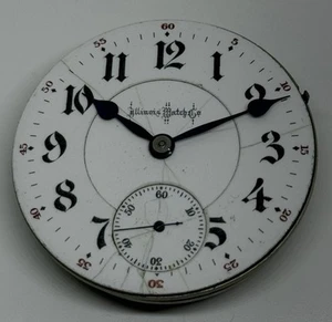 Illinois Pocket Watch Movement Bunn Special 21 Jewels 1901 18s Dials is WornRuns - Picture 1 of 18