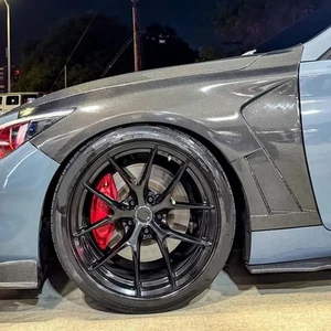 Carbon Fiber Vented Front Fenders Wing Replace for Infiniti Q50 Q50S 2014-2024 - Picture 1 of 6