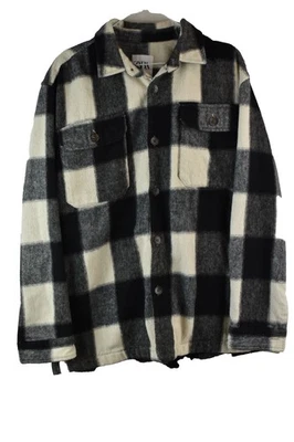 Sobrecamisa Zara Mujer Calce Relajado Cuadros Chaqueta Talla M Bolsillos Botones Foto 1 de 4